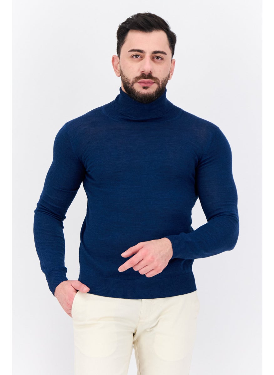 Men Mock Neck Long Sleeves Heather Sweatshirt, Navy - pzsku/Z54E4C09B1D1B932A3715Z/45/_/1738161387/3a520aa7-ad2f-49c0-b647-102771aa97e8