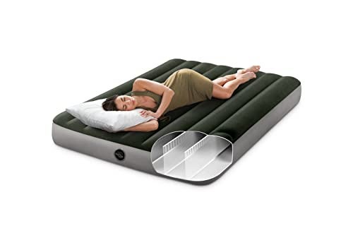 Intex 64108E Dura-Beam Standard Prestige Air Mattress: Fiber-Tech - Full Size - 10in Bed Height - 600lb Weight Capacity - Pump Sold Separately - Image 2