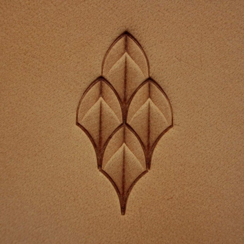 DandS ltd Dragon Scale Leather Stamp Tool, Professional Steel Craft Tool for Leatherworking, Embossing, Carving & Stamping Leather Projects, Belts Wallets & DIY Projects Compatible with Mallet #228-4 - Image 2