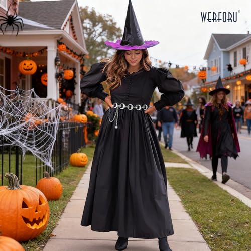 WERFORU Women's Silver Metal Link Moon Star Body Chain Belt Ladies Waist Chain Belt for Jeans Dress,Silver, Suit for waist size below 46 Inches - Image 3