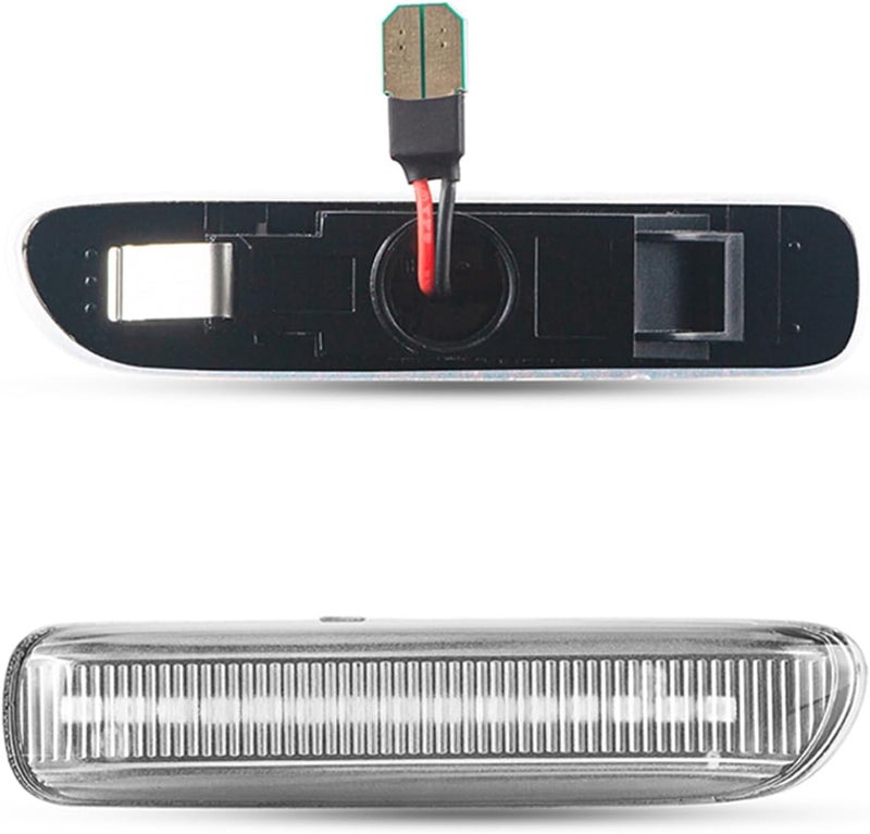 QASULER Dynamic Amber Flowing Turn Signal Lamps for BMW E46 - Image 2