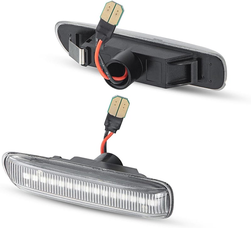 QASULER Dynamic Amber Flowing Turn Signal Lamps for BMW E46 - Image 3