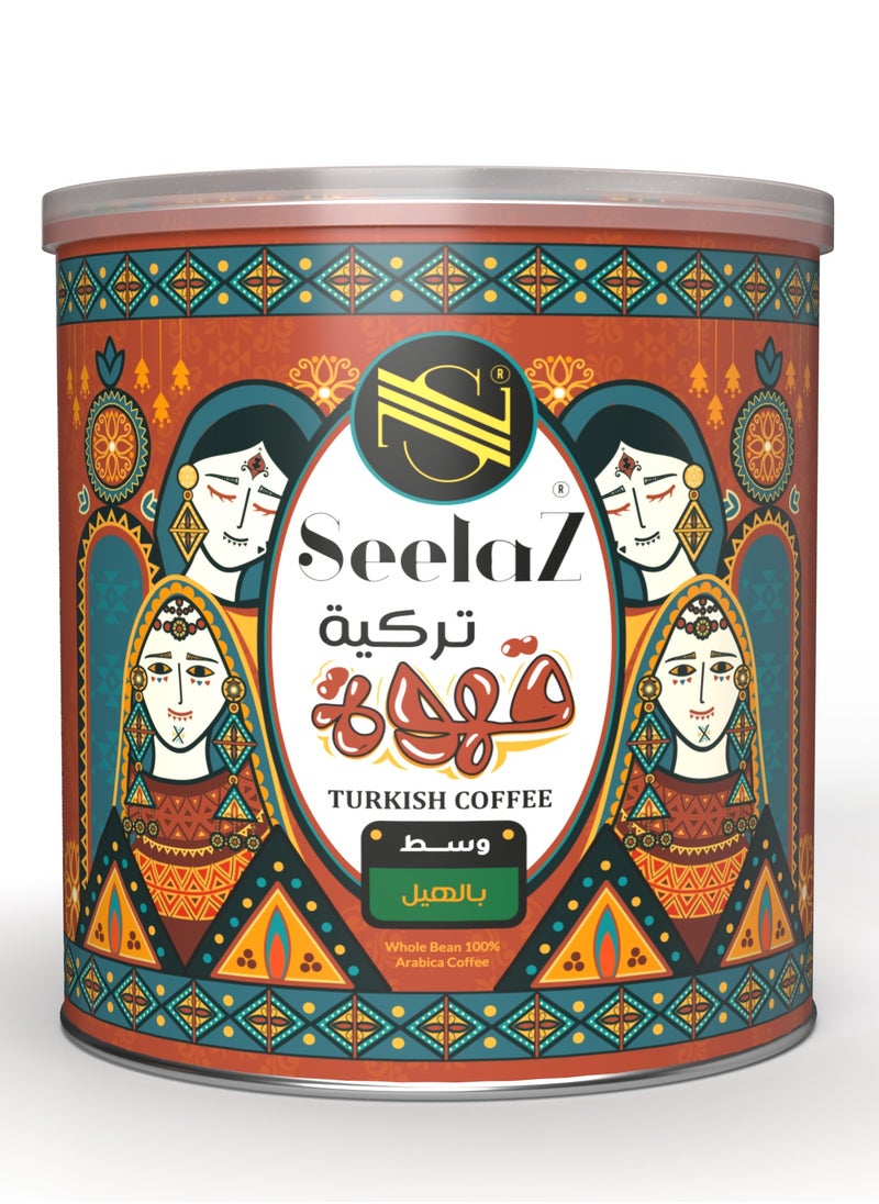 Seelaz Turkish Coffee Medium 200gm with Cardamom 