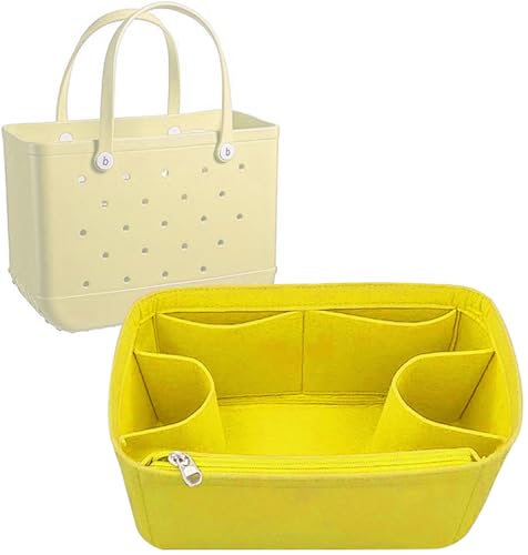 Lckaey beach accessories for bogg bag organizer xl Organizing for bogg tote accessories inserts divider organizer 3018YellowL - Image 1