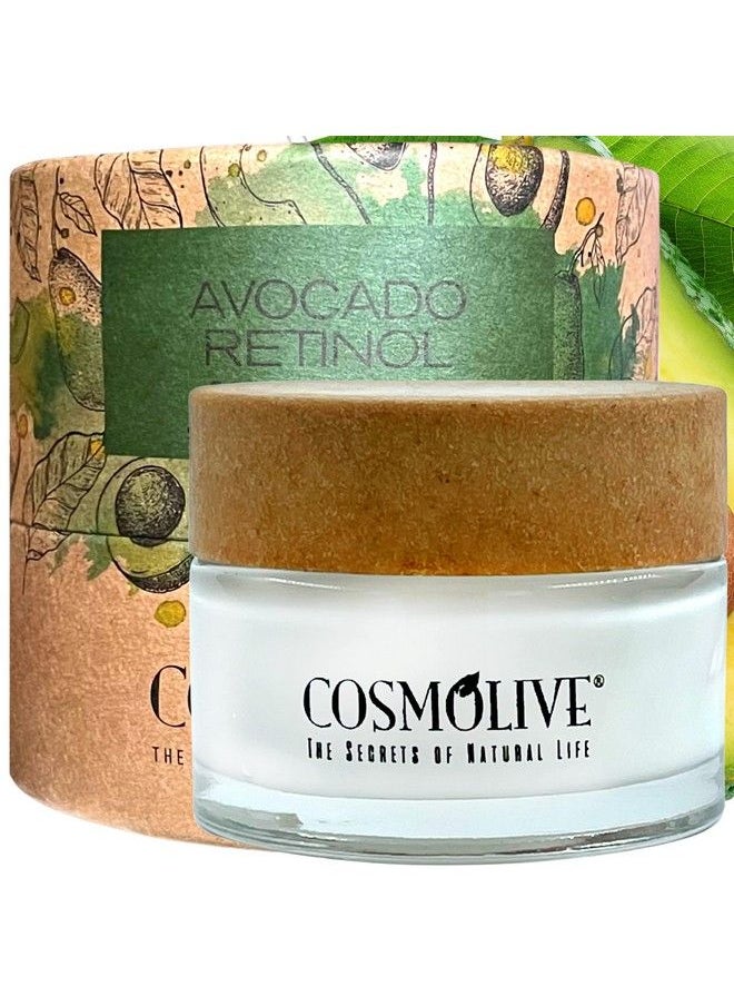 COSMOLIVE Retinol Cream For Face With Avocado Oil Natural Moisturizer Face Cream Smooth Skin Formula 1.6 Fl. Oz  - Image 2