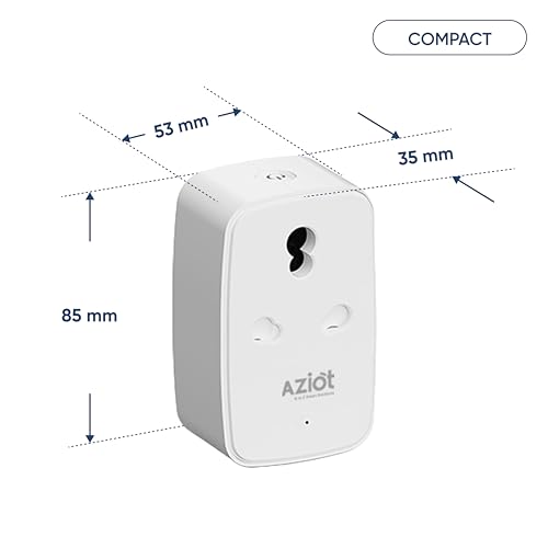 AZIOT 16A Smart Plug with Energy Monitoring, WiFi & Bluetooth, Suitable for Large Appliances like Geysers, Microwave Ovens, Air Conditioners. Works with Alexa & Google Home - Image 4