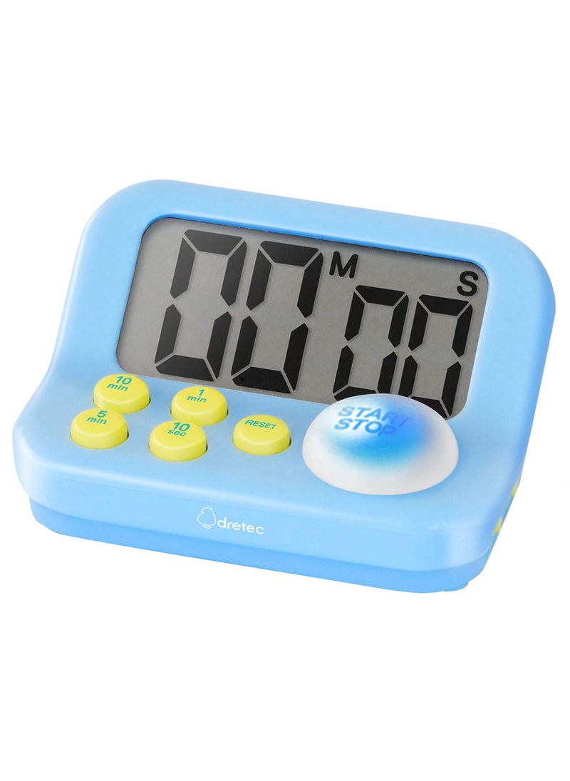 dretec dretec pomodoro Timer Productivity Timer for Studying for exam Large Display Large Button Blue 