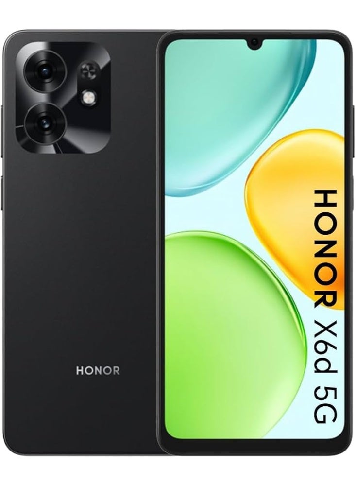 Honor Choice X6d 5G (256GB storage, 4GB + 4GB RAM)Ocean Cyan and Midnight Black - Image 1