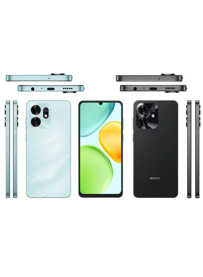 Honor Choice X6d 5G (256GB storage, 4GB + 4GB RAM)Ocean Cyan and Midnight Black - Image 4