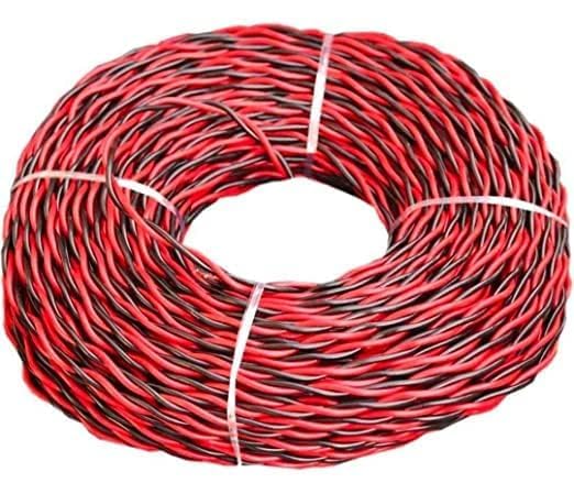 SP Electron 40Mtr 1mm PVC electrical insulated copper Flexible Double Core Electrical Wire for Domestic Industrial Connection use Pkt of 40Mtr - Image 1