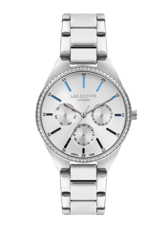 Lee Cooper Lee Cooper Women 's Multi Function  Silver Dial Color Watch-LC07863.390