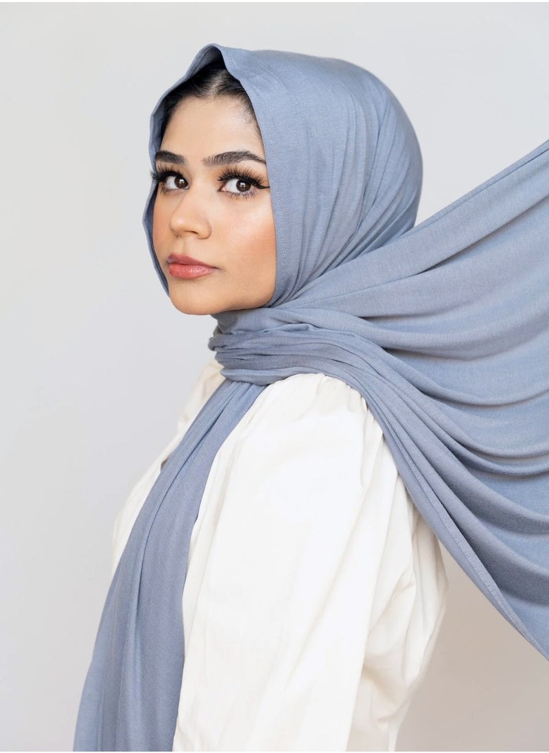 Perfectory - PERFECTORY Soft Stretch Jersey Hijabs, Effortless Style and Comfort, Curated Collection- Rain Drop - Image 1