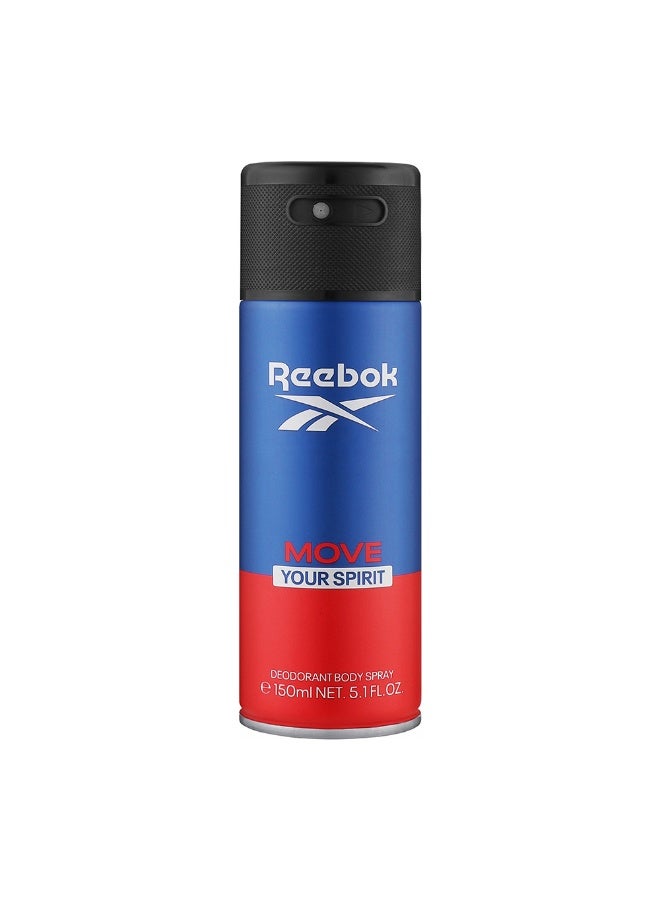 Reebok Move Your Spirit Deodorant Body Spray For Him 150Ml