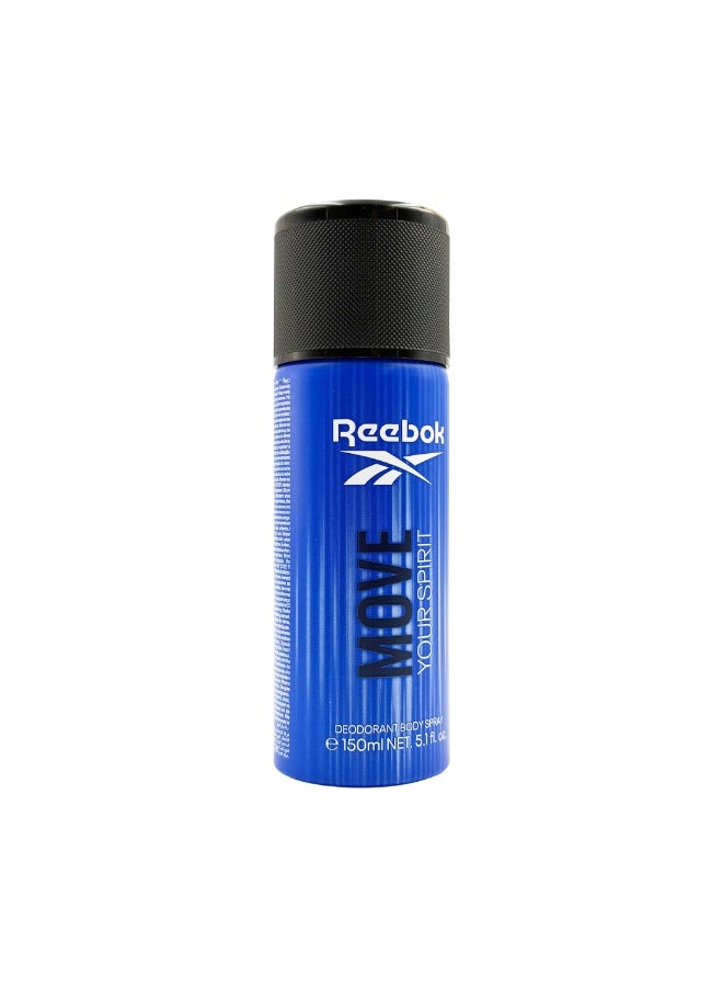 Reebok بخاخ مزيل العرق للرجال من ريبوك موف يور سبيريت 150 مل - Image 2