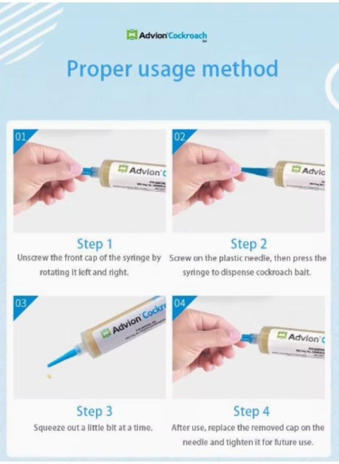 Cockroach طُعم جل الصراصير من أدفيون 60 جرام - Image 3