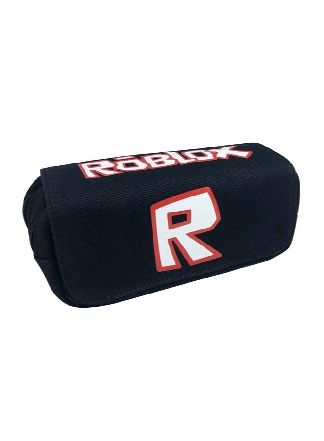 ROBLOX double-layer canvas zipper large-capacity pencil case stationery box student school supplies - Image 1