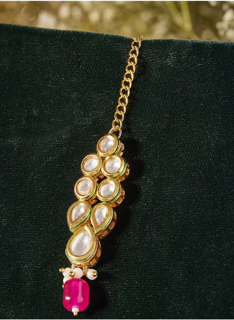 برياسي Kundan Studded Maang Tikka Head Jewellery