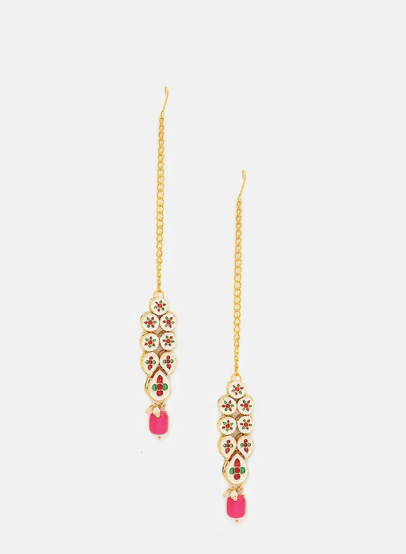 Priyaasi Kundan Studded Maang Tikka Head Jewellery