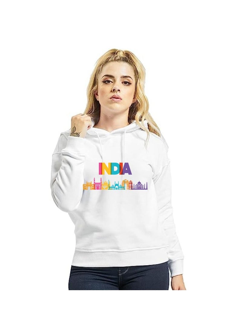 PRINTSHOP4ME - India Hoodies For Both Men And Women-Soft Cotton Pullover-Long Sleeve With Drawstring And Kangaroo Pockets-Ideal Unisex Hoodie For Indoor And Outdoor - Image 1