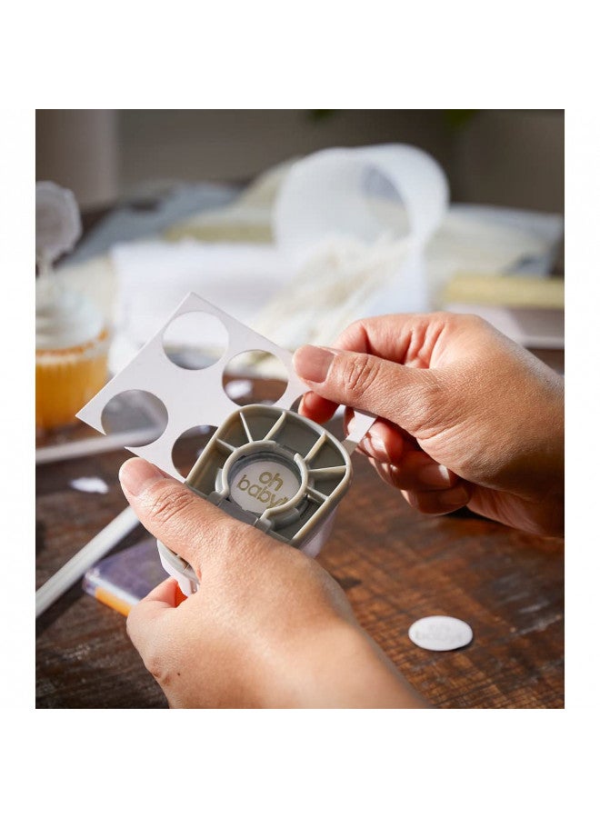 Fiskars Medium Lever Punch, Circle, Plastic, White/Orange - Image 3