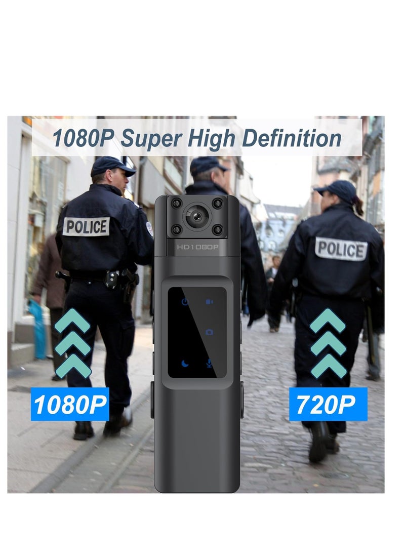 KASTWAVE 1080P HD Body Mounted Camera, Mini Wearable Body Worn Cam with Night Vision,for Law Enforcement Recorder,Indoor/Outdoor Use with Night Vision, 8 HR Battery Life  - Image 3
