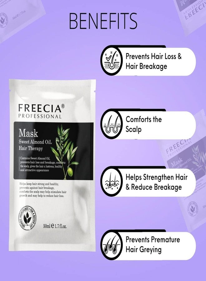 Freecia Professional Hair Mask Sweet Almond Oil Hair Therapy (Pack of 5) - Image 4