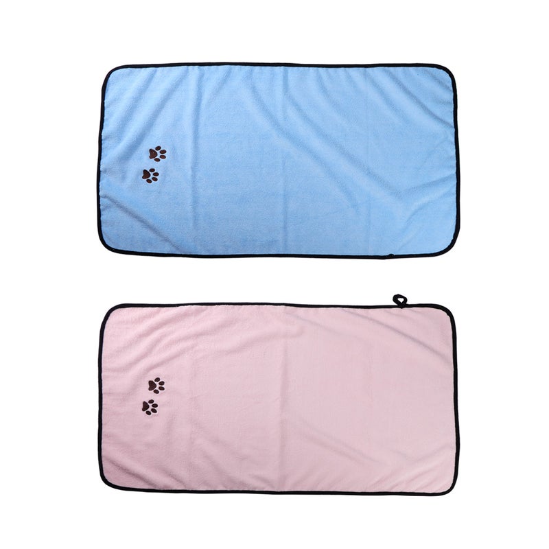Pet Blanket for Dog Cat Animal Paw Double-sided Superfine Fiber Blankets All Year Round Puppy Kitten Mat ( ) - Image 2