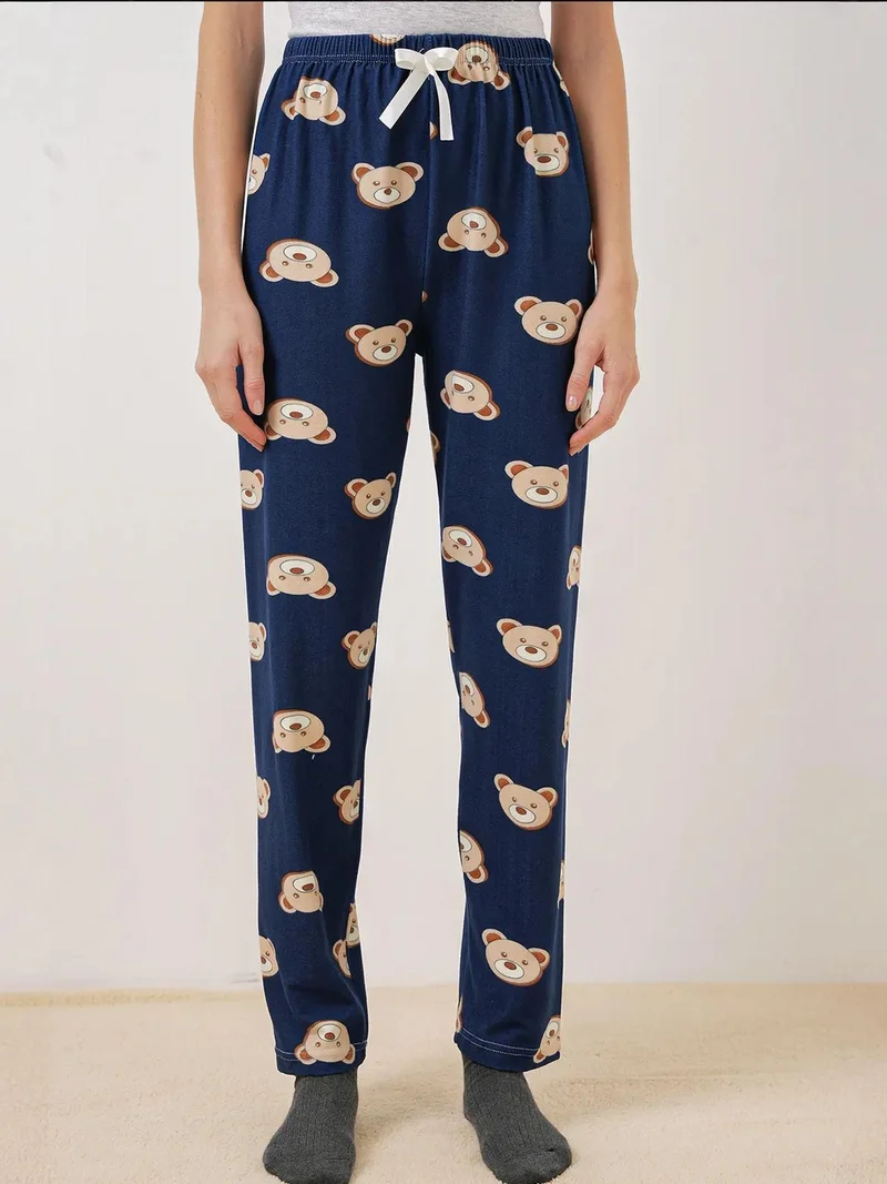 BIG DART BDART Patterned Mid Waist Lounge Bottoms