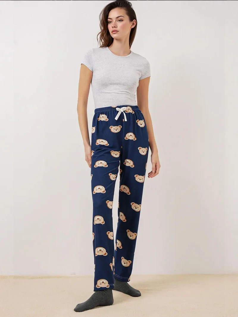 BIG DART BDART Patterned Mid Waist Lounge Bottoms