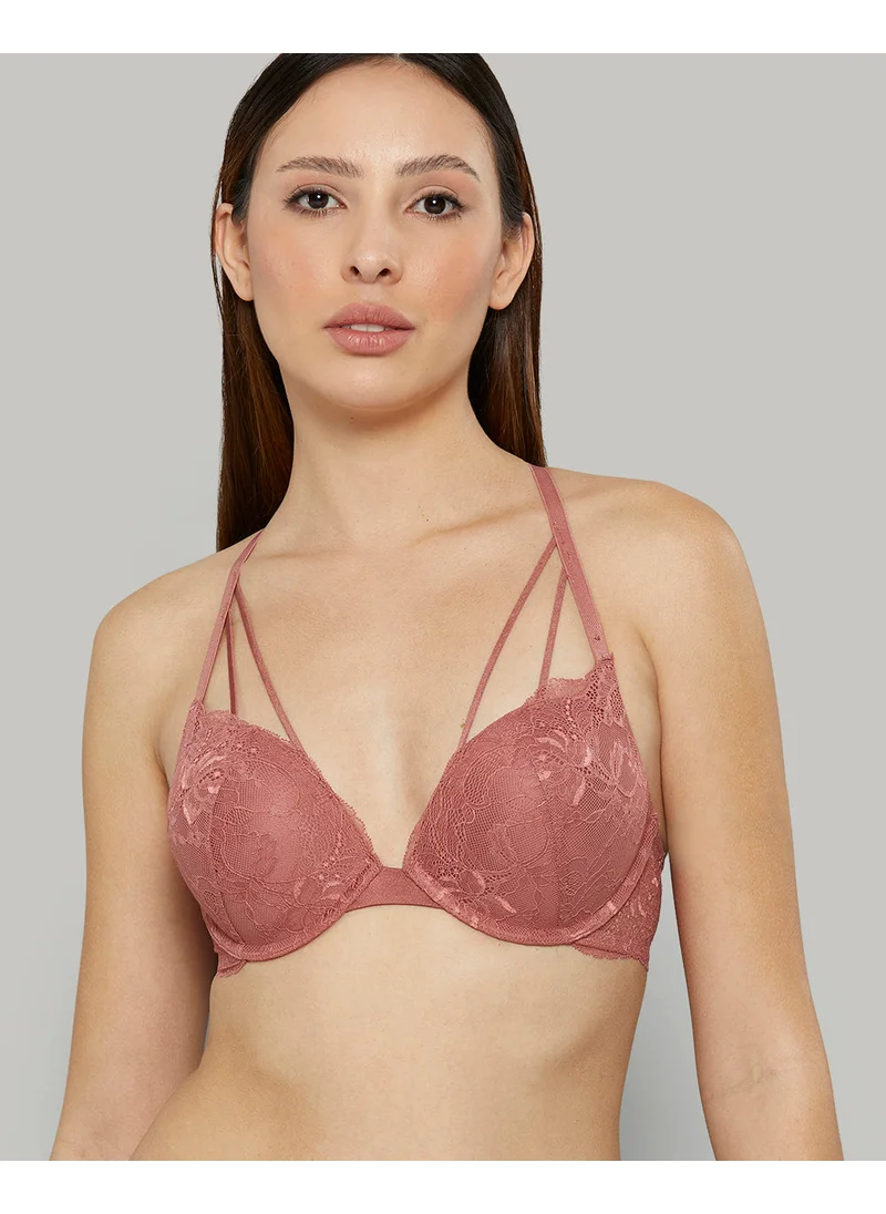 ايسلا اند ايفي Isla & Evie Pink All Over Lace Bra