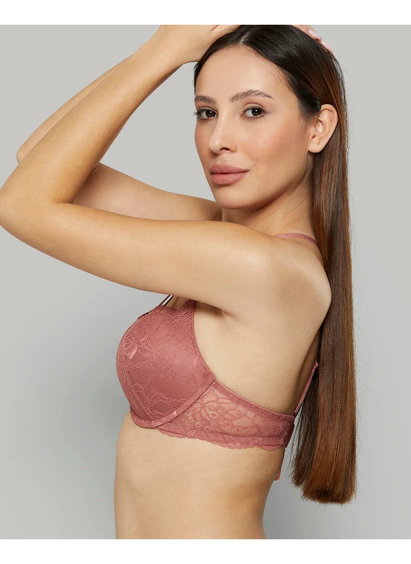 ايسلا اند ايفي Isla & Evie Pink All Over Lace Bra
