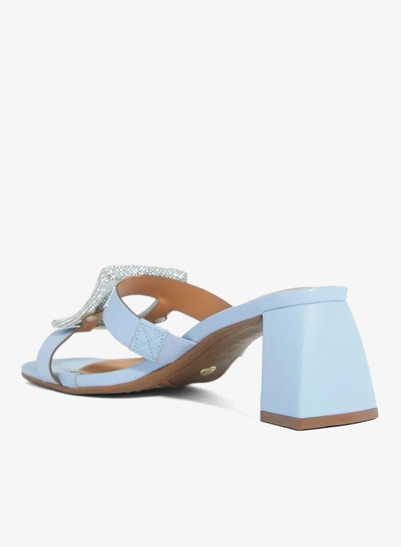Vizzano Jeans Mid Heels Sandals for Women – Sling Back Heel Sandals for Girls with Ankle Strap for Women | Best Price UAE