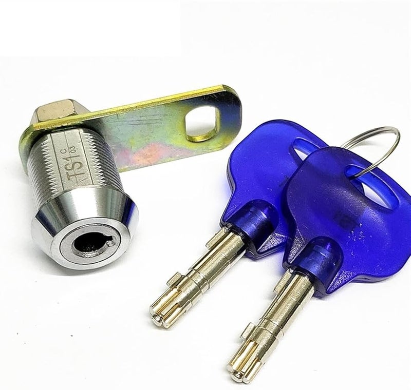Cabinet Cam Lock with Brass Key Hardware 27mm KA SH01 Color - Image 2