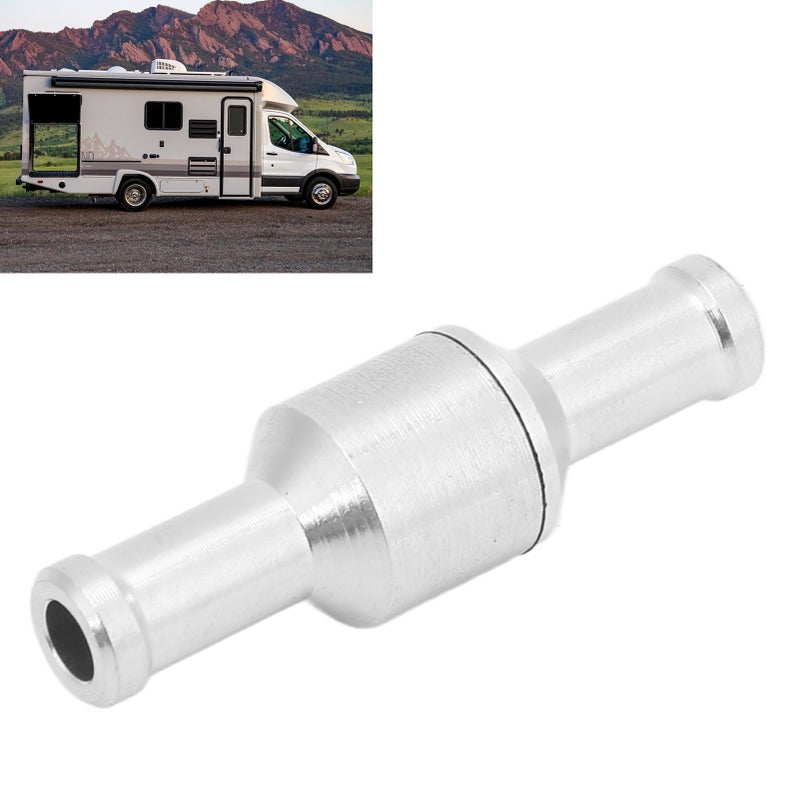 One Way Check Valve 8mm Aluminium Alloy Push Lock Design - Anodized Surface Nonreturn Check Valve for Diesel Biofuel Gasoline Water Low Pressure Fluid Systems - Image 5