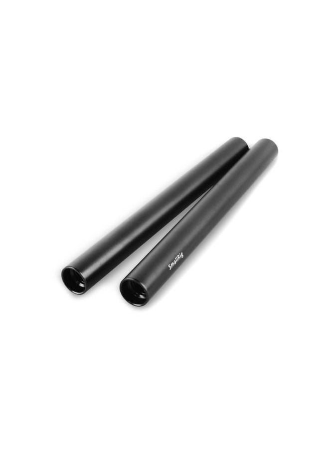 SMALLRIG SmallRig 2pcs 15mm Black Aluminum Alloy Rod(M12-20cm) 8inch  - Image 2