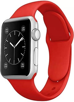 Apple Watch Silicone Band Strap for Apple Watch Series 2/3/4/5/6/7/SE sizes 38mm/40mm/42mm/44mm