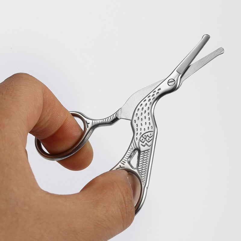 Crane-Shaped Scissors, Tea Scissors, Embroidery Thread Scissors, Household Nose Hair Scissors, Eyebrow Scissors, Beauty Scissors - Image 4