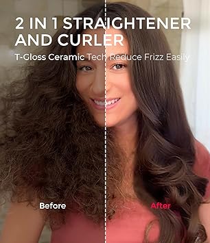 TYMO Thermal Brush Hot Brush Hair Styler Heated Round Curling Iron Blowout Styler with FlexiFit Tech for Hair Straightening and Curling 2 in 1 Dual Voltage 3 Temps Quick Easy 43mm Gold - Image 5