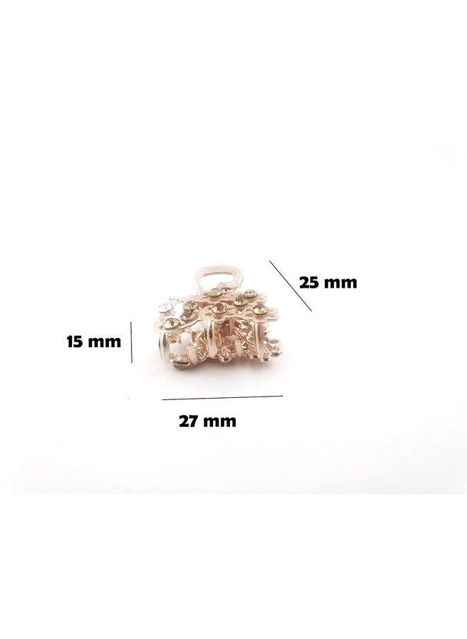 DHAVESAI Dhavesai m.l Metal Multi Design Hair Claw Clips,Catch Banana Clips,Clamp Hair Accessories for Girls Women small size pack of 2 (Multi color and Design as Per availability)  - Image 3