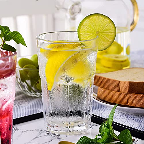 Mevanta 300ml Clear Glass Tumbler, Highball Drinking Glasses for Cocktails, Juices, Milkshakes (6, 300ML) - Image 5