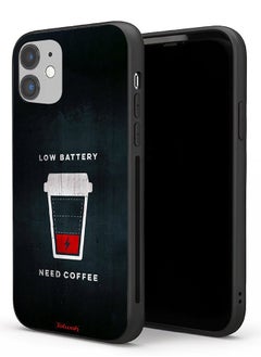 Tolwak Apple iPhone 11 Protective Case Low Battery Need Coffee  - Image 1