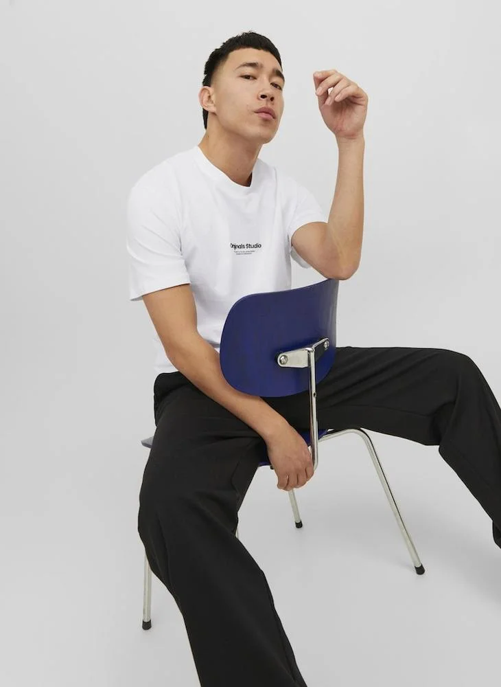 JACK & JONES Jorvesterbro Logo Print  Crew Neck T-Shirt