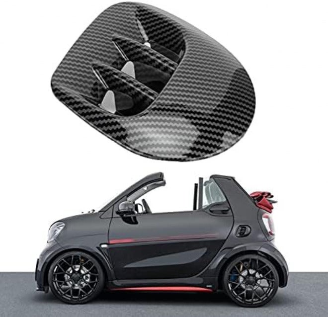 كيميس غطاء فتحة التهوية الجانبية للجناح، غطاء فتحة التهوية الجانبية للجناح الخلفي لسيارة Smart Fortwo/Forfour 453 2015-2021 (نمط الكربون) تصميم عصري لمعظم المنتجات - Image 4