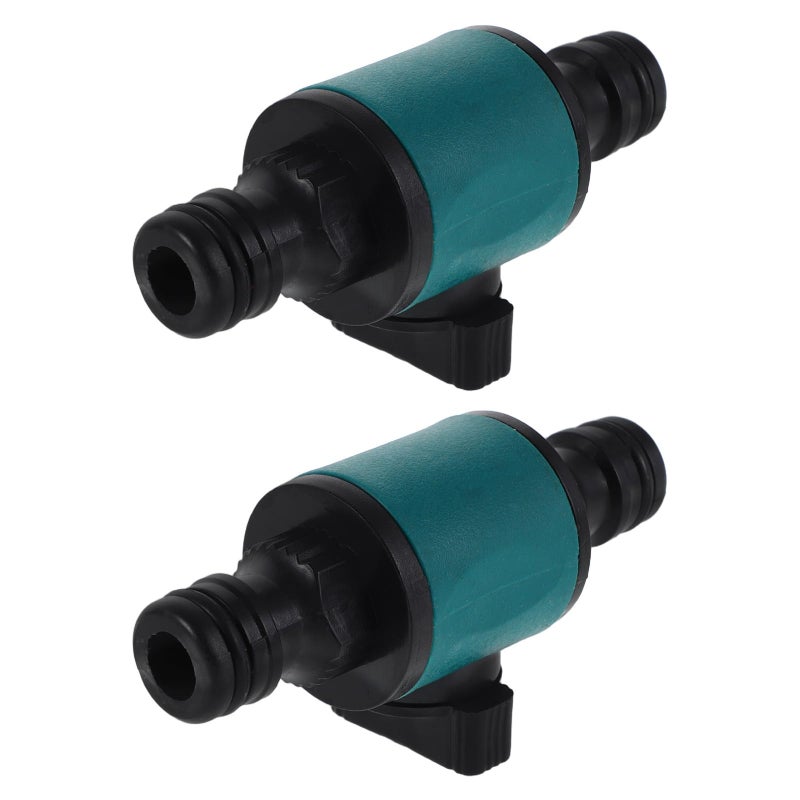 2pcs Garden Hose Quick Connect Set with Throttle Valve for Outdoor Water Pipe Extension - Image 2