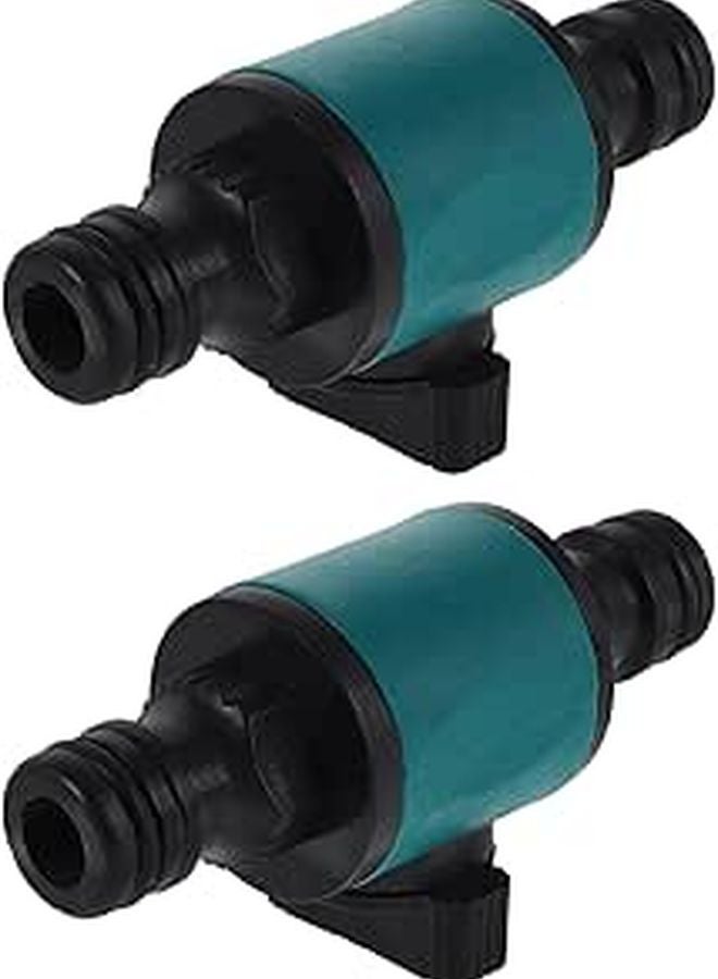2pcs Garden Hose Quick Connect Set with Throttle Valve for Outdoor Water Pipe Extension - Image 1
