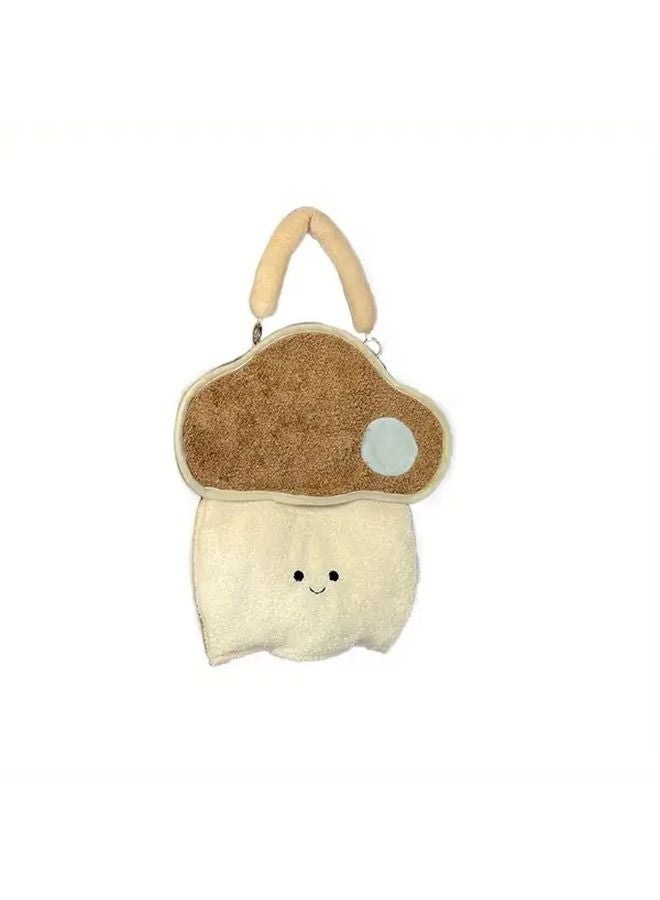 Cloud Shaped Portable Tissue Holder With Adorable Face Design Reusable Detachable Handle Coffee - Image 1