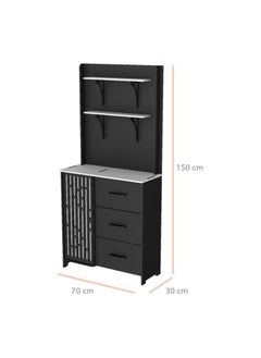 Small Coffee Corner – PVC Coffee Stand with Shelves and Bottom Storage, Lightweight and Easy to Move - pzsku/Z54E674269C22C8110054Z/45/_/1730277538/2dfbfd6b-fbce-4e4a-8d79-b13b3ae1bc2a