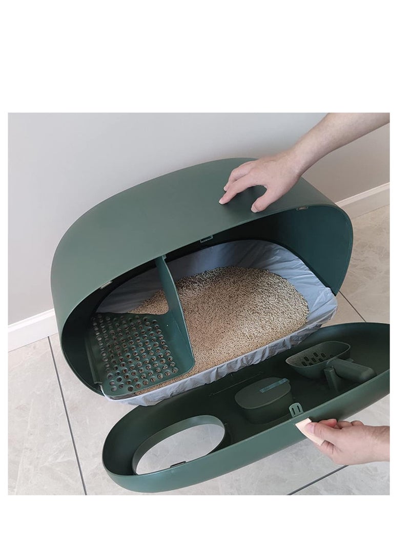 Cat Litter Box Liners Jumbo Disposable Bags with Drawstring for Cat Kitty Pet Waste Litter Box Bag 2 Rolls, Extra-Thick Scratch Resistant