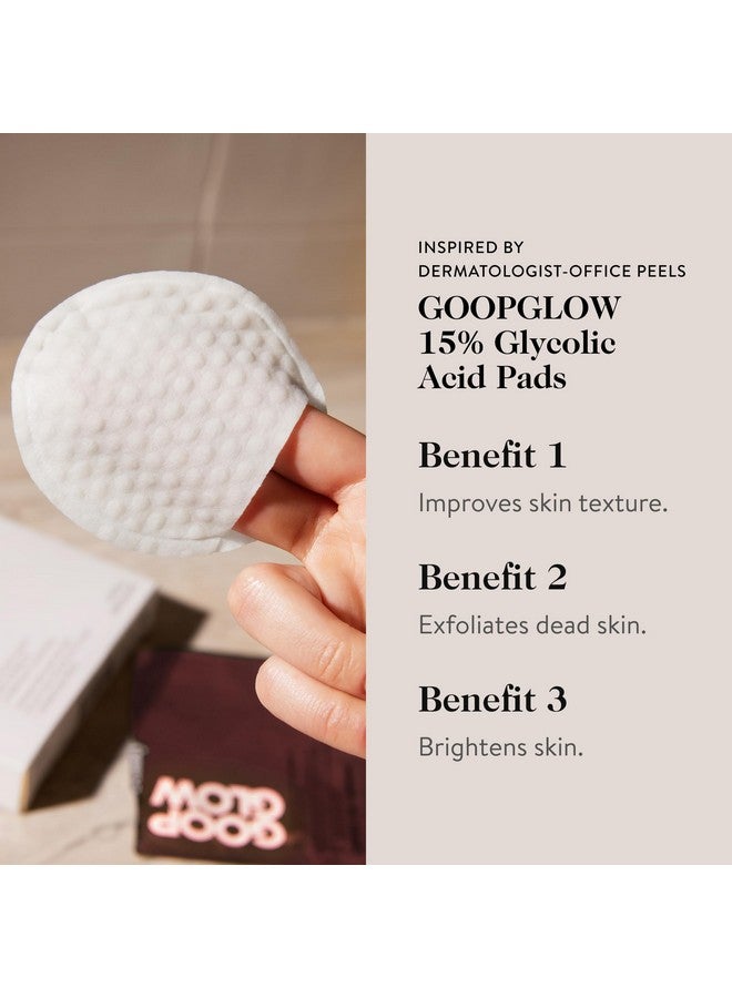 Goop Beauty 15% Glycolic Acid Overnight Peel Exfoliating Pads Inspired By A Professional Chemical Peel 4 Pack - Image 2