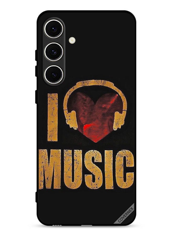 Covernex Samsung Galaxy A36 5G Protective Case Cover Vintage I Love Music - Image 1
